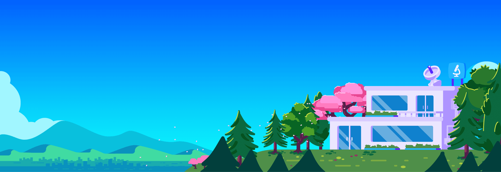 Bright spring landscape